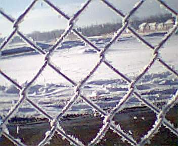 iced chain link