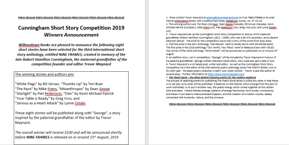 Nine Frames 2 pg press release